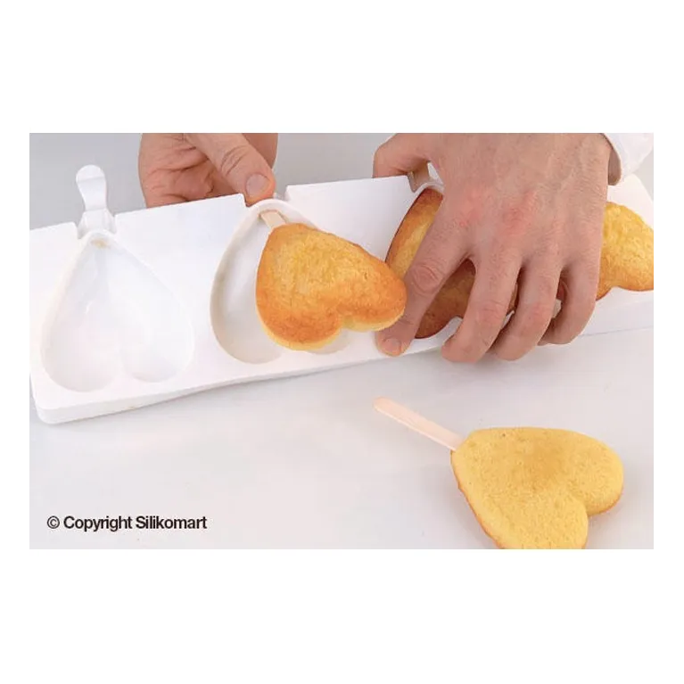 Heart popsicles mould