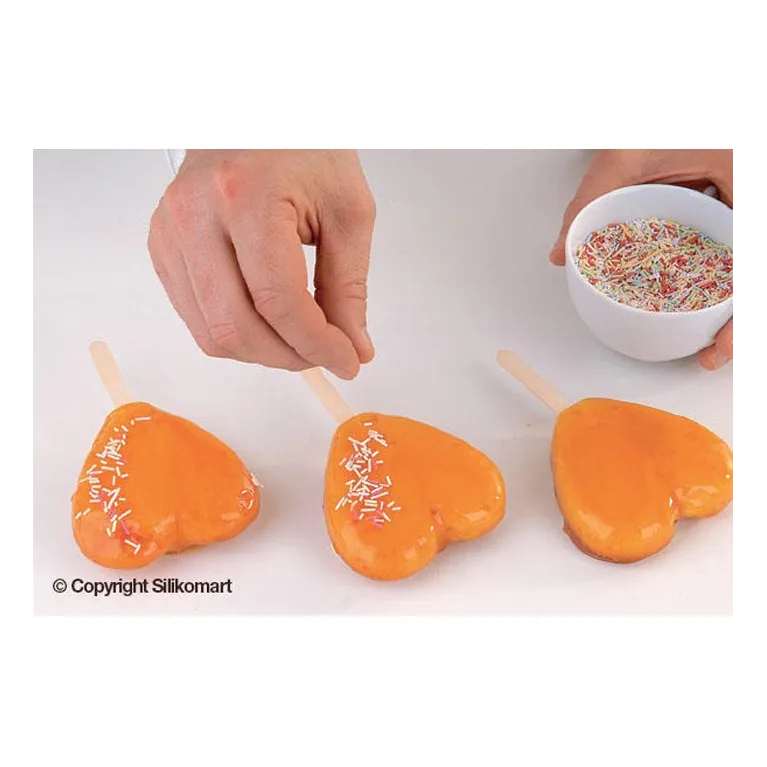 Heart popsicles mould