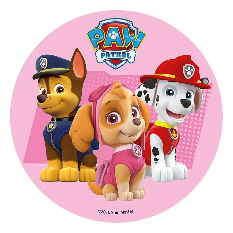 Disque en sucre Paw Patrol 22 cm
