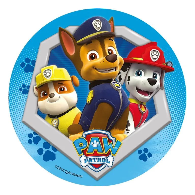 Disque en sucre Paw Patrol 22 cm