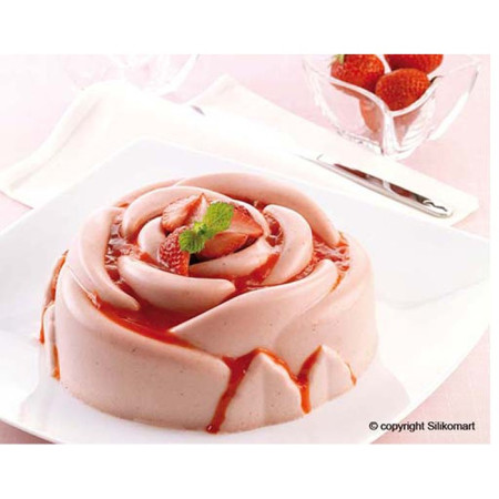 Moule silicone rose grandes pétales Ø 180 x 85 mm