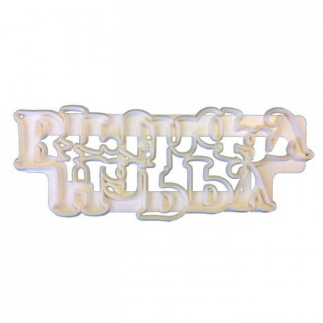 FMM Curved Words Cutter Happy Birthday