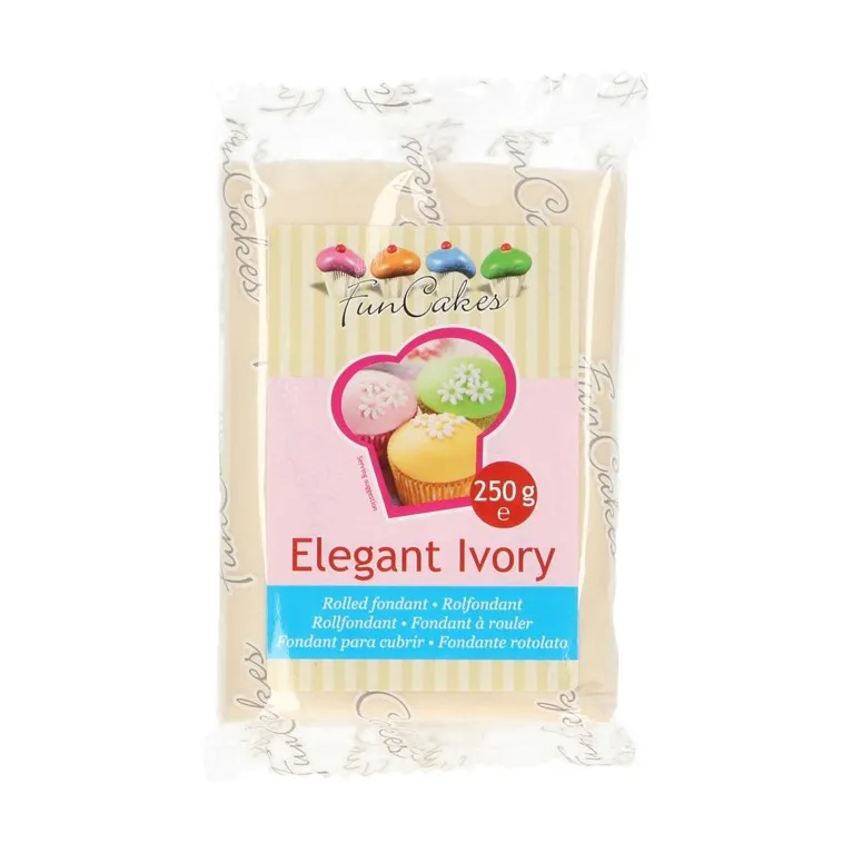 Pâte à sucre FunCakes ivoire 250 g