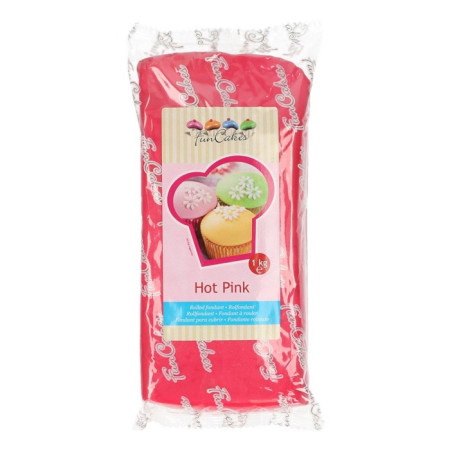 Pâte à sucre FunCakes rose fushia 1 kg