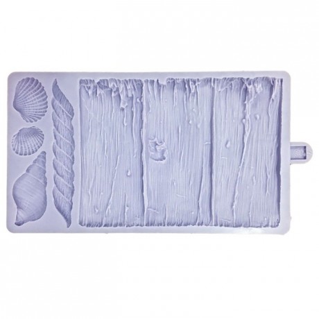 Moule silicone Karen Davies pour pâte à sucre effet bois