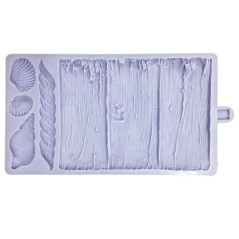 Moule silicone Karen Davies pour pâte à sucre effet bois