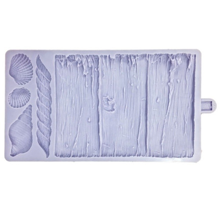 Moule silicone Karen Davies pour pâte à sucre effet bois