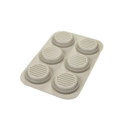 Burger Bread perforated silicone mould Ø 80 x 20 mm