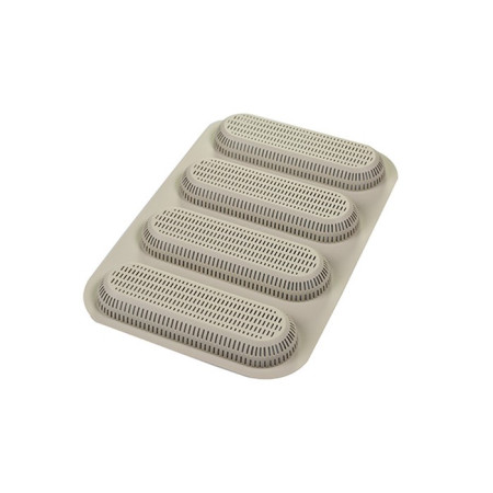 Mini Baguette Bread perforated silicone mould 170 x 55 x 20 mm