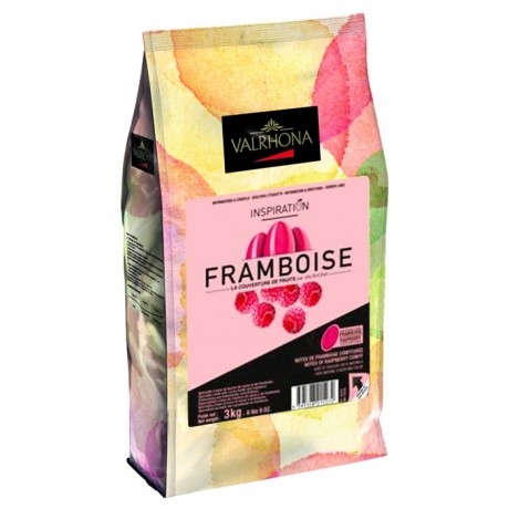 Raspberry Inspiration fruit couverture beans 500 g