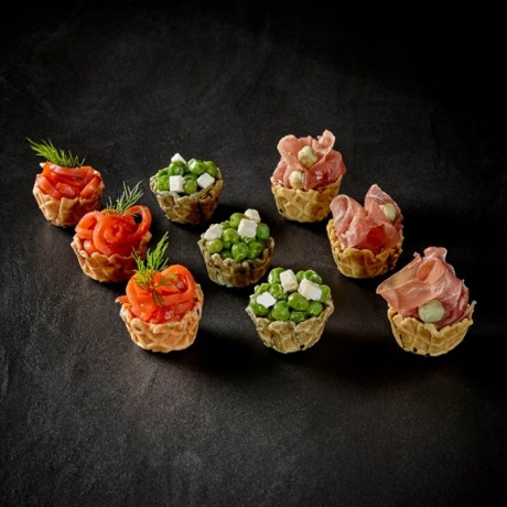 Paniers salés mini tomate La Rose Noire Ø35 mm (168 pièces)