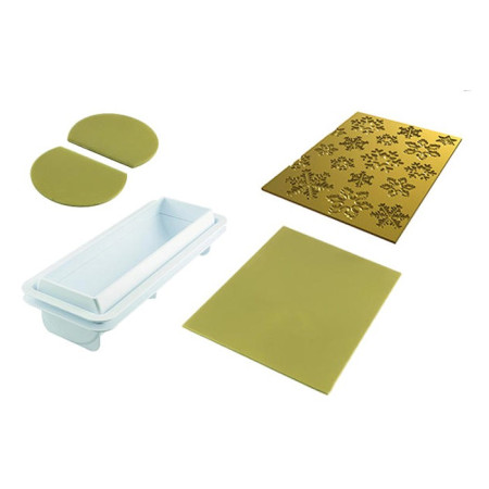 Kit bûche Frozen 250 x 80 x 67 mm