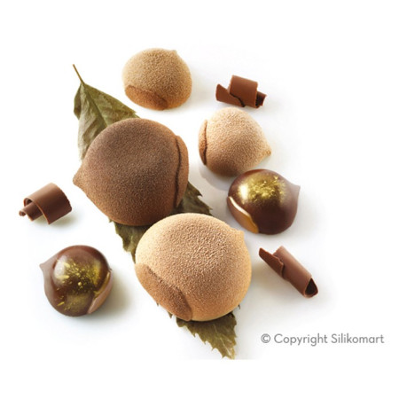 Marron Glacé110 silicone mould 72 x 74 x 40 mm