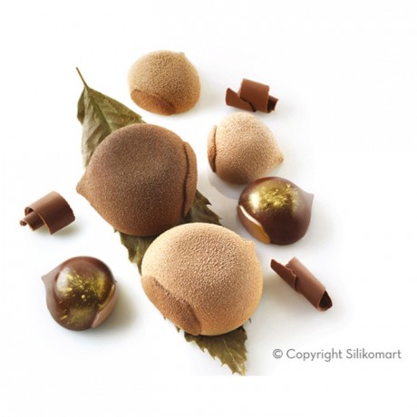 Moule silicone Marron Glacé30 47 x 48 x 25 mm