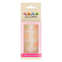 FunCakes Sugar Decorations Gingerbread Set/8