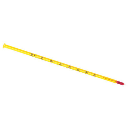 Thermomètre sonde en verre +30°C à +100C L 240 mm