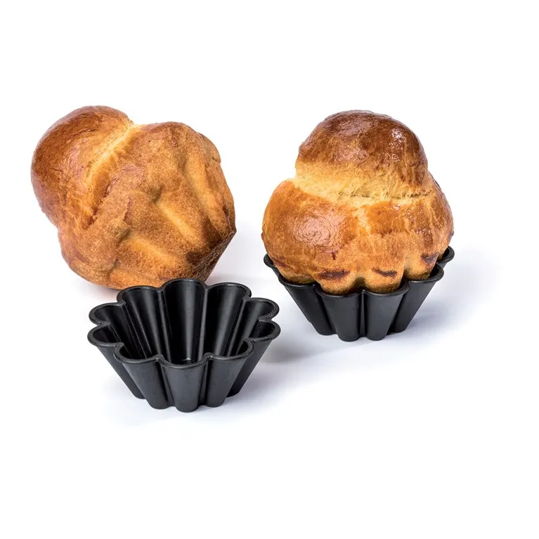 Brioche mould Exoglass Ø 80 mm H 32 mm (12 pcs)