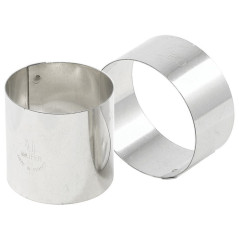 Round nonnette frame stainless steel Ø 45 mm H 30 mm (4 pcs)