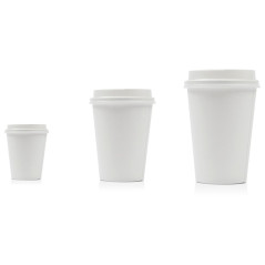 Cardboard tumbler white 23 cL (2000 pcs)