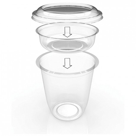 Pot Duo en RPET 17 cL (lot de 900)