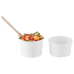 Pot rond blanc 47 cL (lot de 500)