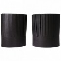 Chef hat Grand Chef black 30 folds (10 pcs)