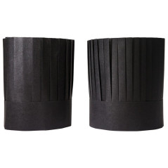 Chef hat Grand Chef black 30 folds (10 pcs)