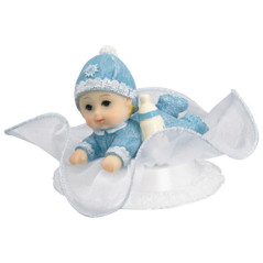 Blue baby on tulle base (12 pcs)