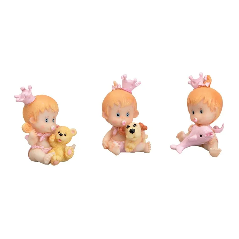Bébé jouet rose (lot de 6)