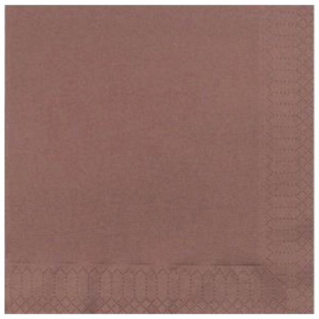 Serviette Airlaid chocolat 40 x 40 cm (lot de 600)