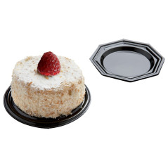 Coupelle Octogonale noir Ø 95 mm (lot de 125)