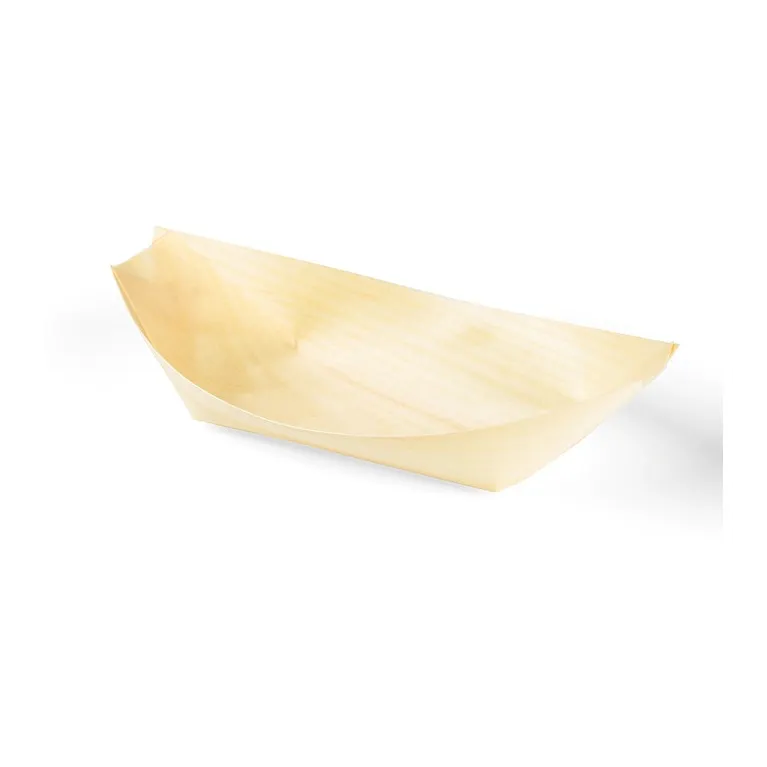 Barquette bateau bois compostable 5 cL (lot de 1000)