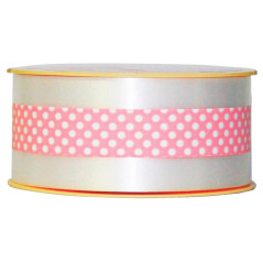 Charlotte ribbon with peas pink 20 m