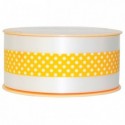 Charlotte ribbon with peas yellow 20 m