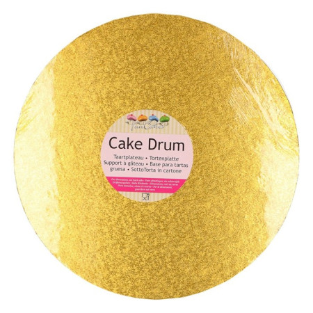 FunCakes Cake Drum Round Ø25cm Gold