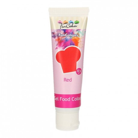 Colorant alimentaire en gel FunCakes Red 30 g