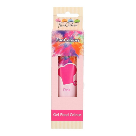 Colorant alimentaire en gel FunCakes Pink 30 g
