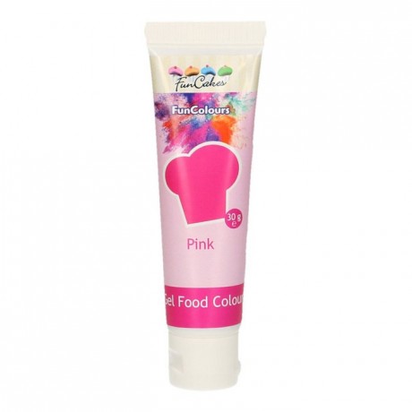 FunCakes Edible FunColours Gel Pink 30g