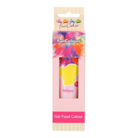 FunCakes Edible FunColours Gel Yellow 30g