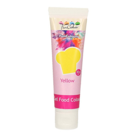 FunCakes Edible FunColours Gel Yellow 30g