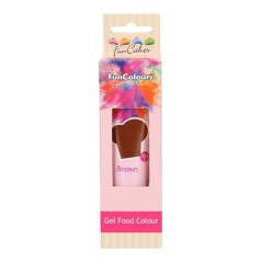 Colorant alimentaire en gel FunCakes Brown 30 g