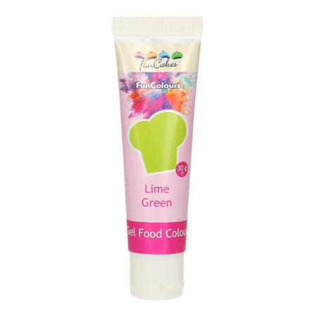 Colorant alimentaire en gel FunCakes Lime Green 30 g