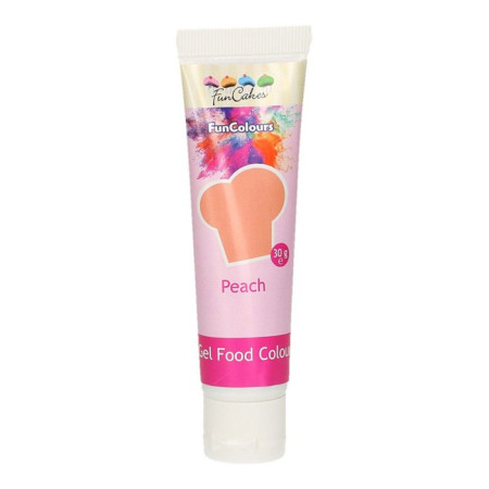 Colorant alimentaire en gel FunCakes Peach 30 g