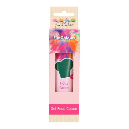 FunCakes Edible FunColours Gel Holly Green 30g
