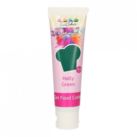 FunCakes Edible FunColours Gel Holly Green 30g