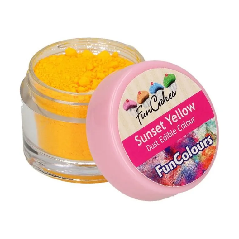 Poudre colorante alimentaire FunColours FunCakes Sunset Yellow