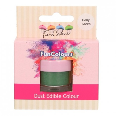 FunCakes Edible FunColours Dust Holly Green