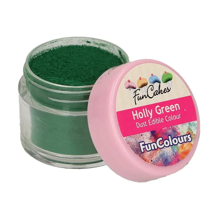 Poudre colorante alimentaire FunColours FunCakes Holly Green