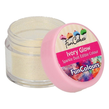 FunCakes Edible FunColours Sparkle Dust Ivory Glow
