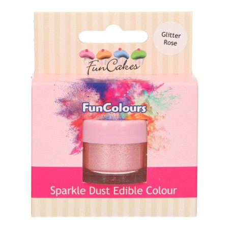 FunCakes Edible FunColours Sparkle Dust Glitter Rose